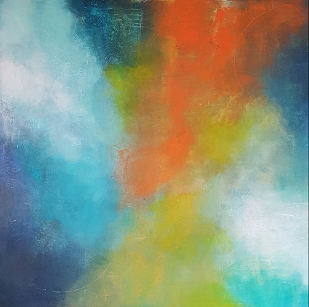 Clouds geschilderd door Alika-Art