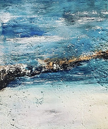 Driftwood in seattle pacific north west geschilderd door Diney Berg