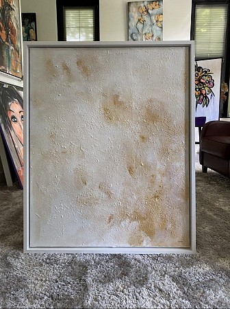 Eenvoud met goud geschilderd door Imke de Vries